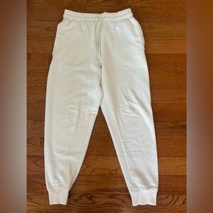Zara White Sweatpants Mens